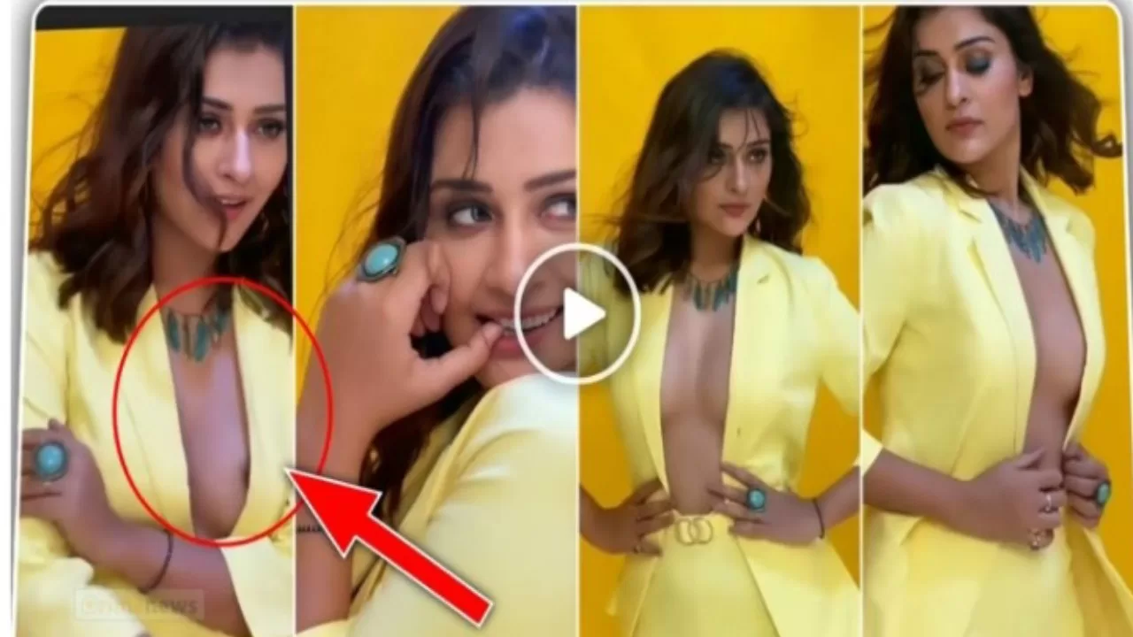 हंसिका मोटवानी ने पहना ऐसा जैकेट की ना दिखने वाली चीज आ गयी बाहर, देखें Video