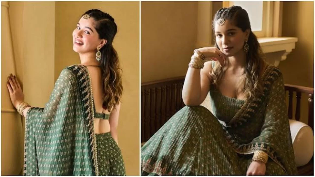 Sara Tendulkar in Rs 65k gharara set turns muse for designer Anita Dongre. Pics here