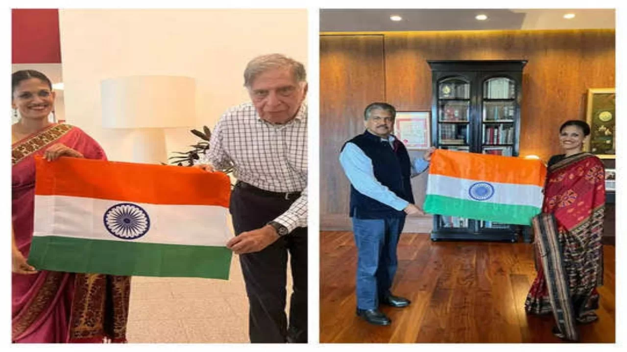 रतन टाटा और आनंद महिद्रा के साथ यह महिला कौन है? अश्‍व‍िनी वैष्‍णव ने भी इनकी फोटो की है शेयर