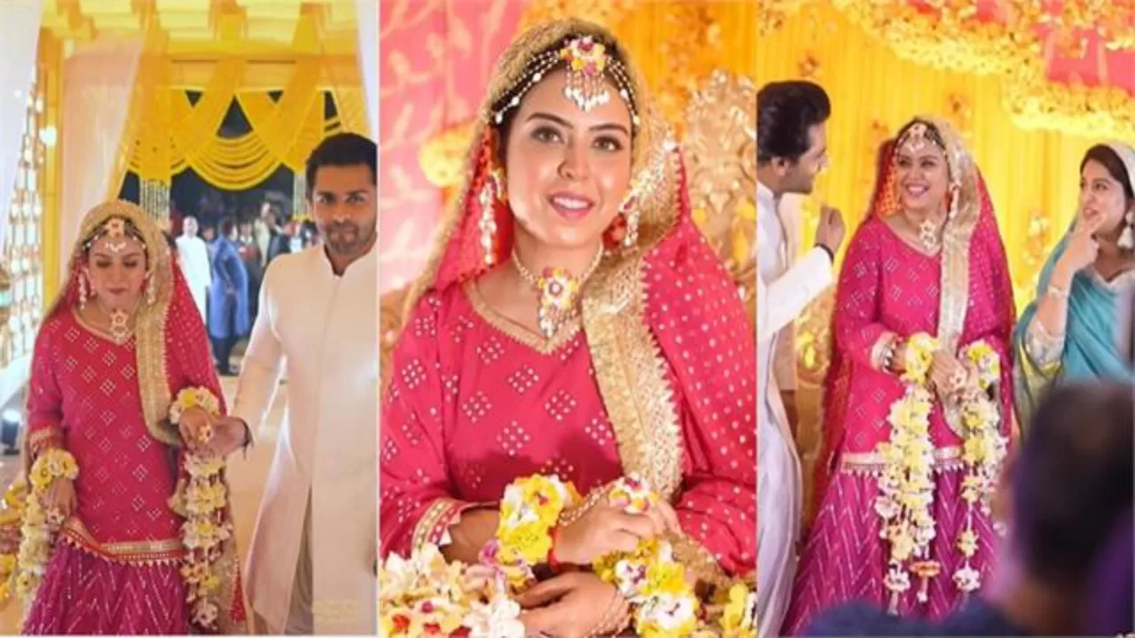 खुशियों के महलों में बैठो,कोई गम ना तुम्हारे पास आए… भाई का हाथ थाम Bride To Be सबा की संगीत सेरेमनी में एंट्री