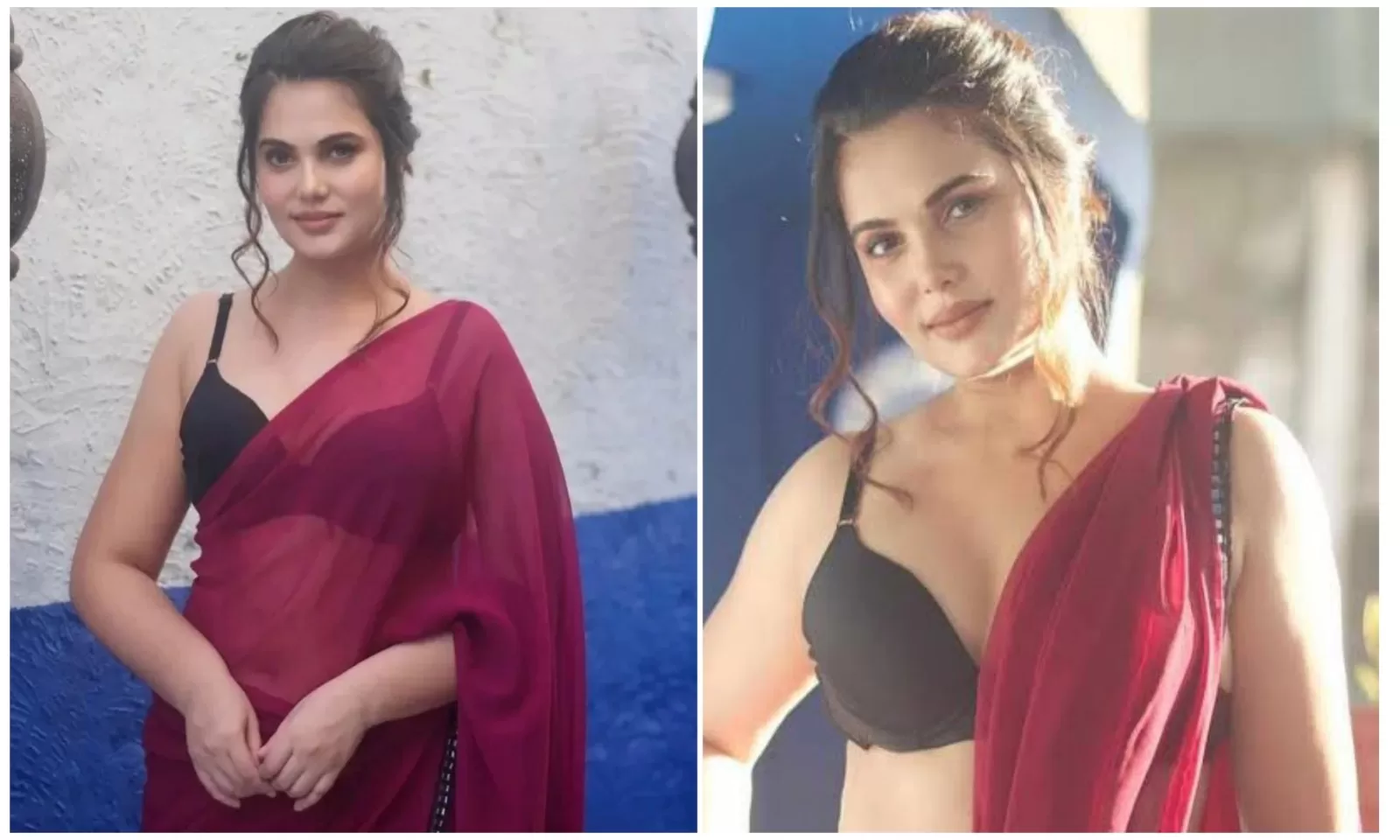 ब्लैक ब्रा पर रेड साड़ी के कॉम्बिनेशन में Anupama Agnihotri ने गिराई हुस्न की बिजलियां, देखें तस्वीरें…
