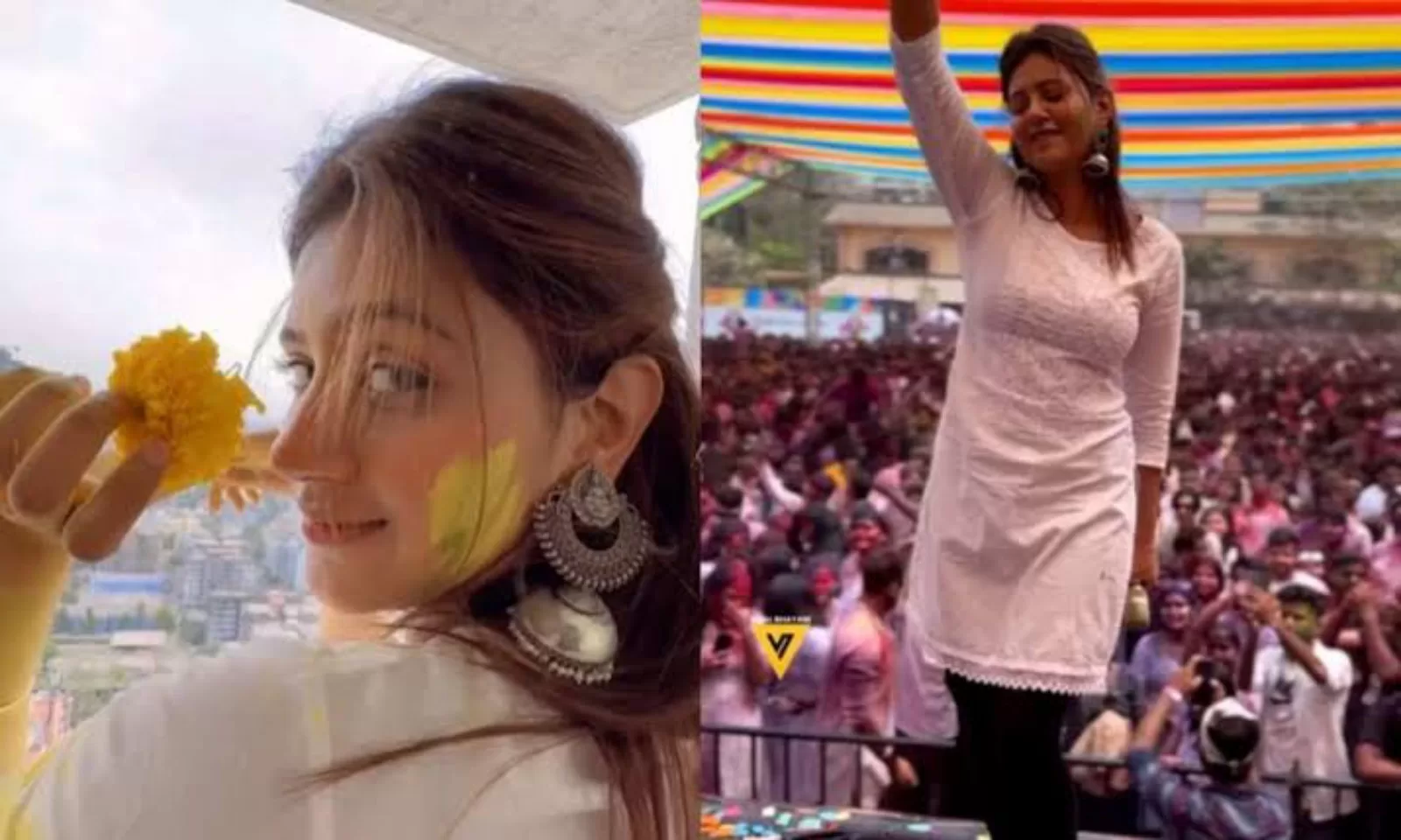 होली के अवसर पर अंजलि अरोड़ा ने भरी महफिल में ठुमके मार उड़ाए होश, देखे वीडियो…