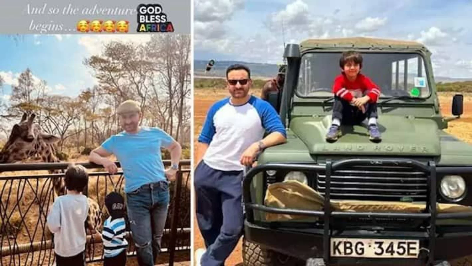 सैफ अली खान लाडले तैमूर और जहांगीर संग अफ्रीका में बिता रहे हैं क्वालिटी समय,जीप पर बैठकर ‘छोटे नवाब’ ने दिया मस्त पोज,देखें खूबसूरत तस्वीरें..