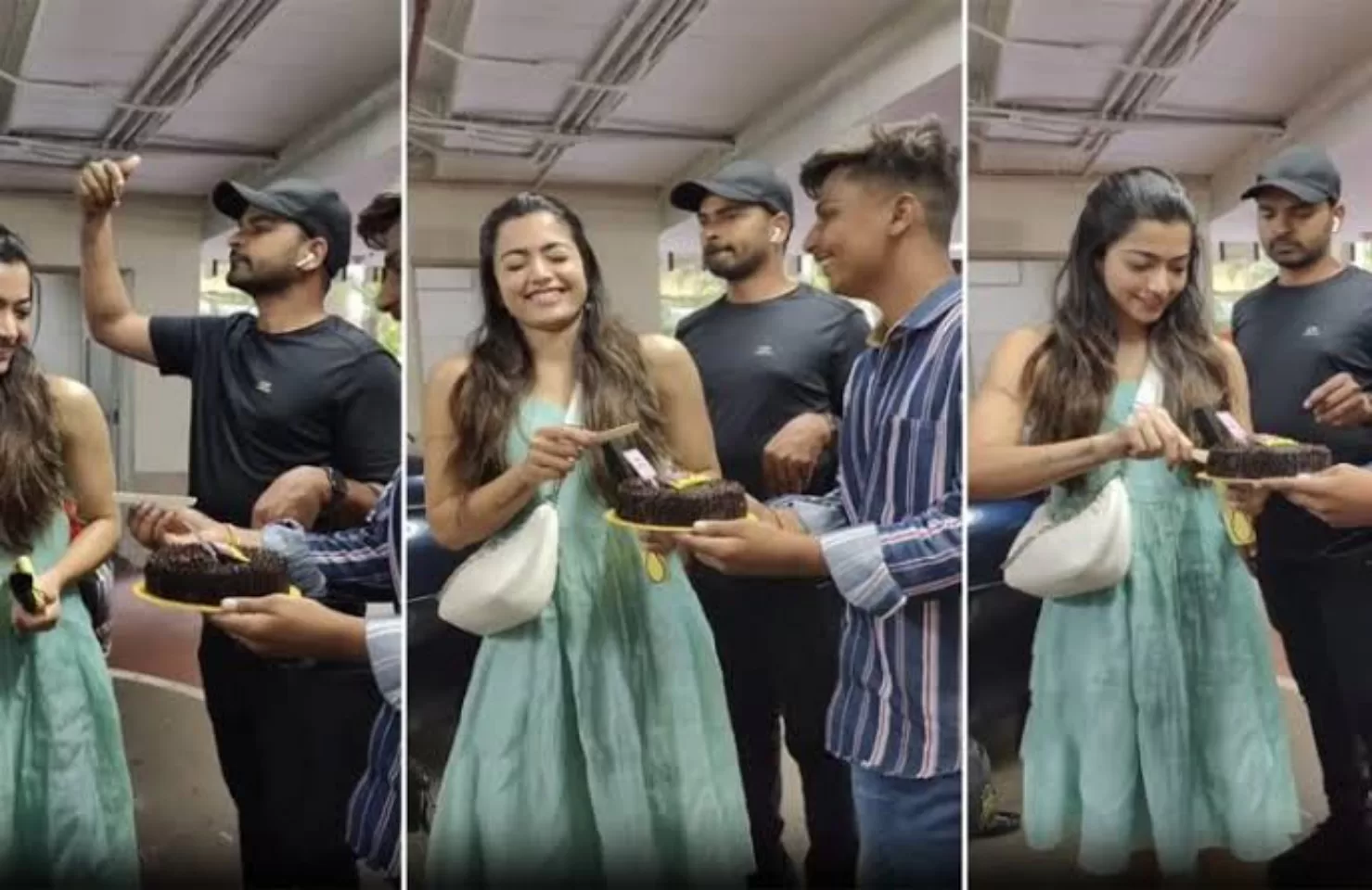 रश्मिका मंदाना ने फैन के साथ एडवांस में मनाया बर्थडे, वायरल हुआ वीडियो।