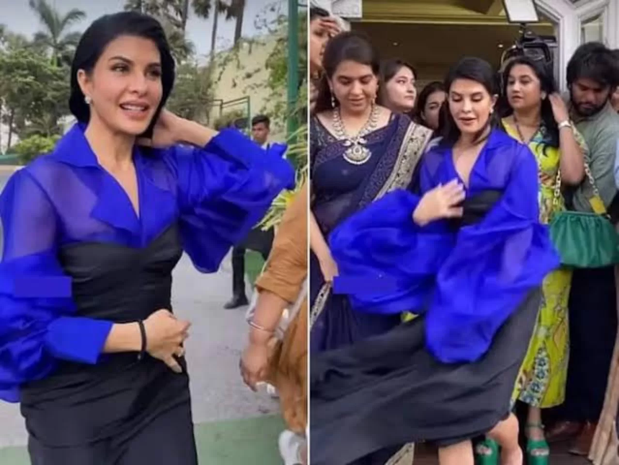 फैशन के चक्कर में जैकलीन की हुई फजीहत, तेज हवा में उड़ी ड्रेस, यूजर्स ने भी लिए मजे