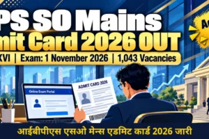 आईबीपीएस एसओ मेन्स एडमिट कार्ड 2026 डाउनलोड जानकारी
