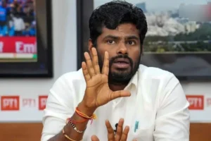 के. अन्नामलाई — वी द लीडर्स के नेता, SIR विरोध पर बयान देते हुए