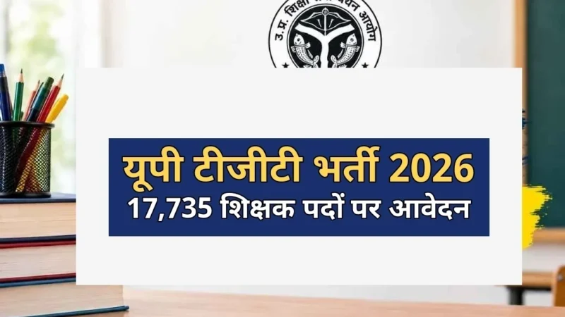 यूपी टीजीटी भर्ती 2026 के 17,735 शिक्षक पदों के लिए आवेदन शुरू होने की खबर
